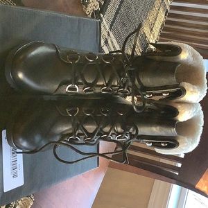 Sorel After Hours Shearling Lace Boot